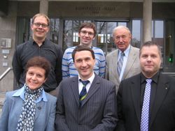 Foto Vorstand: (hinten v.l.n.r.) Ch. Heigel, M. Golla, B. Jagoda (vorne v.l.n.r.) M. Struß, St. Flicker, Th. Ebert (es fehlt E. Schütz)